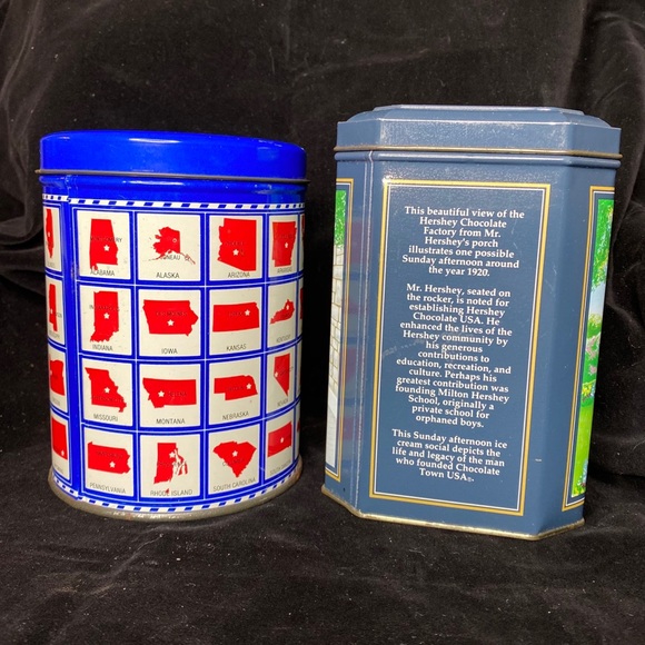 Lot of 2 Vntg Tins Hershey’s & Valleybrook Farms - Picture 3 of 9
